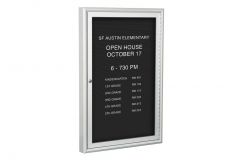 Indoor Glass Enclosed Changeable Letter Boards