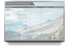 Custom Printed Pharmaceutical Tracking Dry Erase Boards