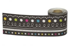 Straight Rolled Border Trim, Multicolor