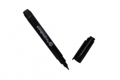 Dry Erase Marker with Fine Point Tip - Black Barrel, Black Cap, Black Plug, Black Ink