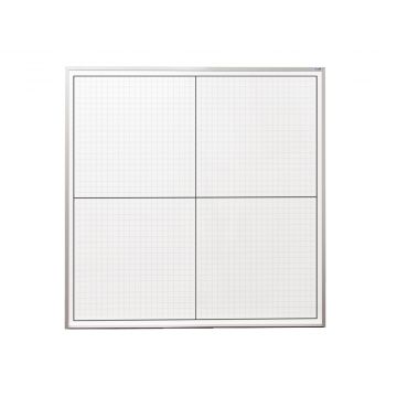 OptiMA® 4' x 4' Dry Erase XY Axis Grid Board