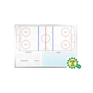 Wall Mounted Ice Hockey Dry Erase Board