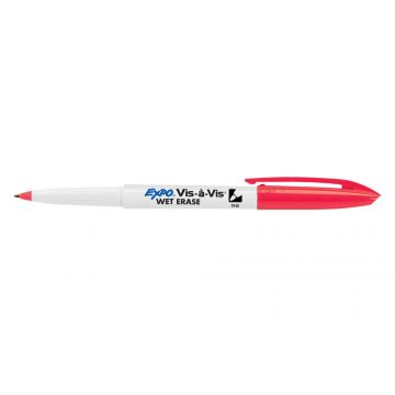 Red Single Expo Vis-a-Vis Wet Erase Marker Fine Point