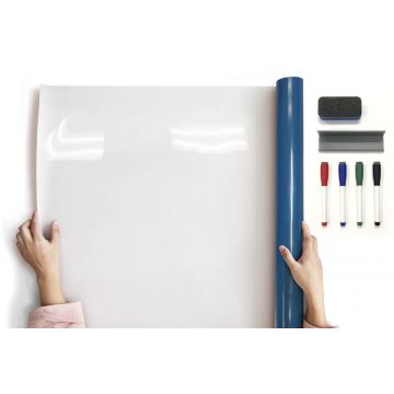 2' x 3' Whiteboard Kit with Blue Magnetic Eraser, 4 Markers and Magnetic Plastic Tray