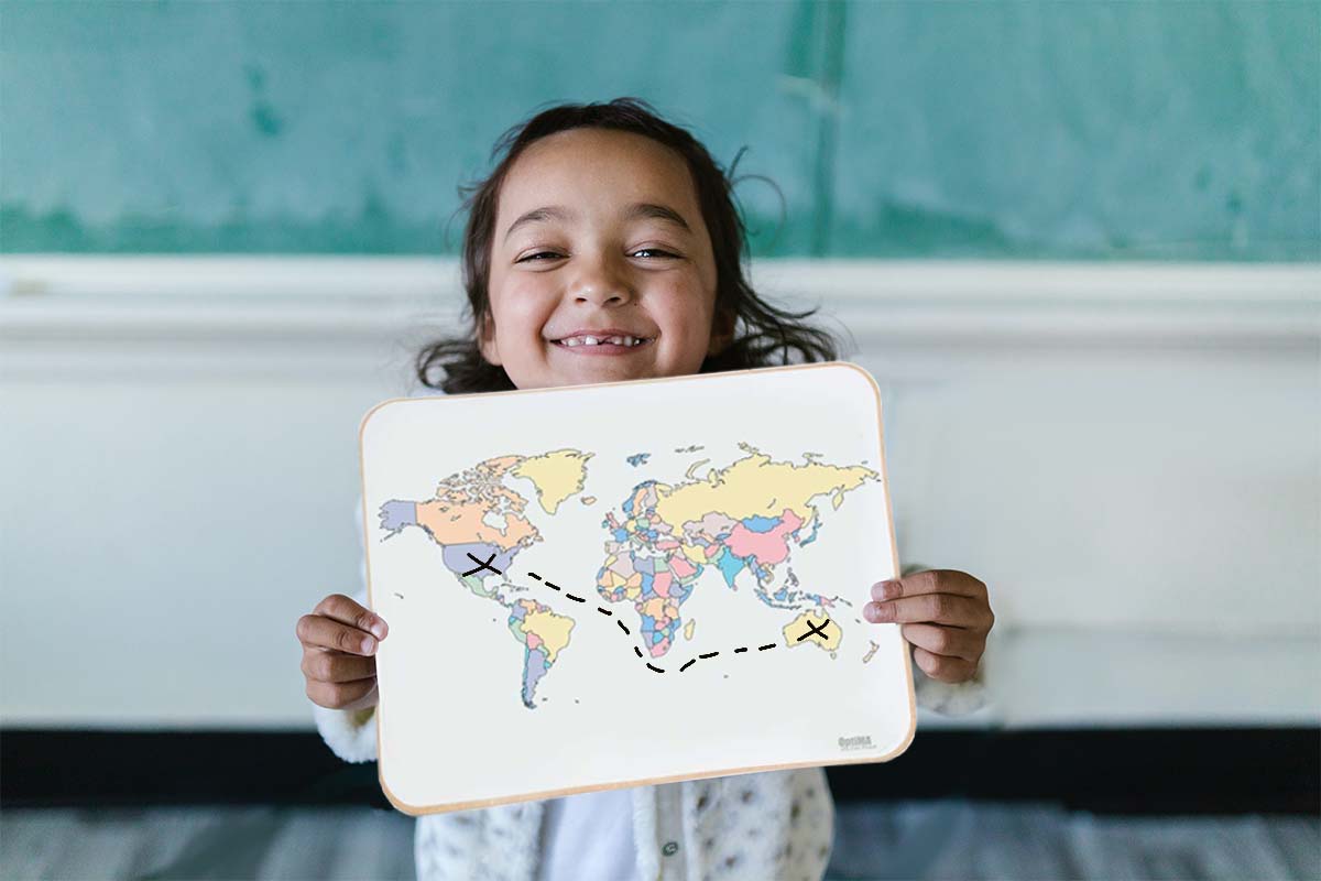 Make Geography Fun with OptiMA's World and USA Map Lapboards!