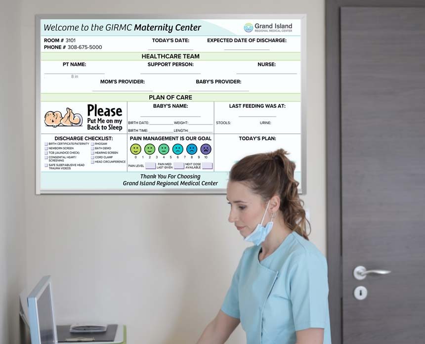 How Custom Dry Erase Aids Labor and Delivery Units