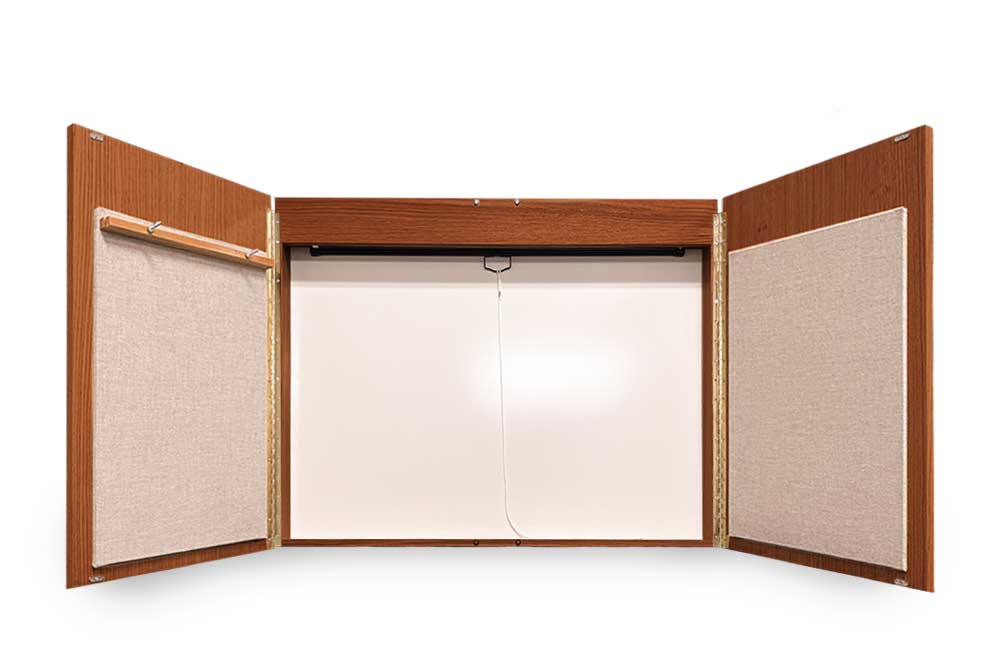 hardwood veneer conference cabinet