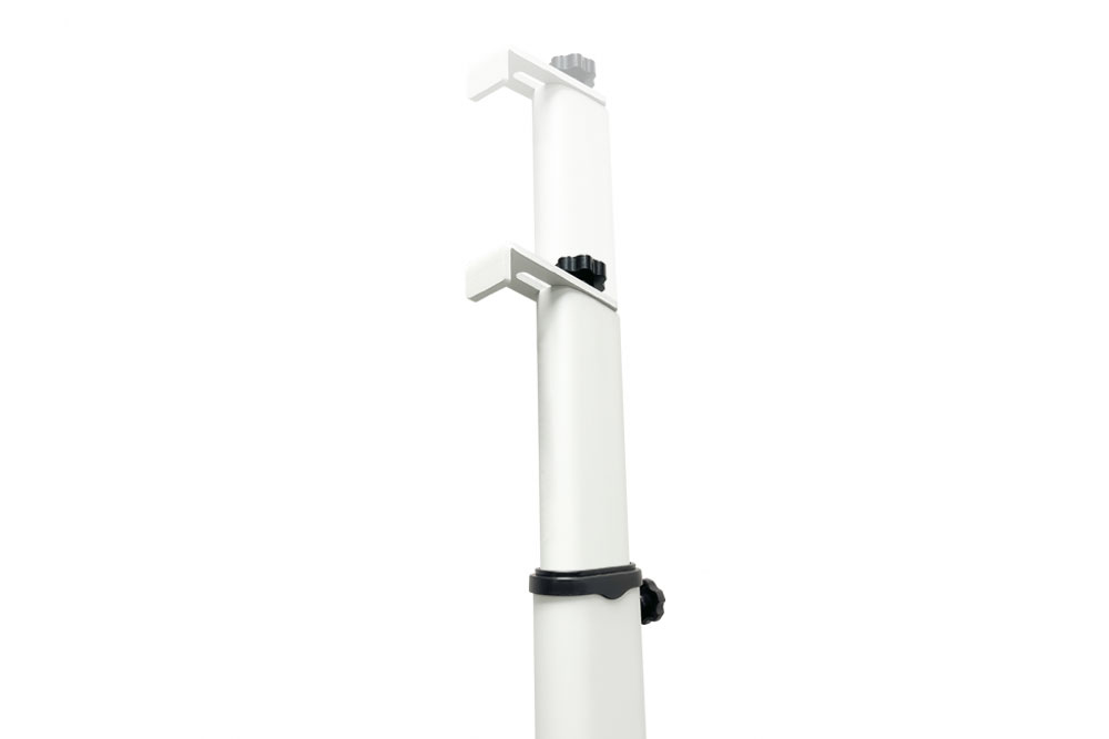 adjustable arms of the genius mobile whiteboard stand